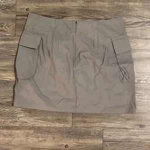 Gray mini skirt